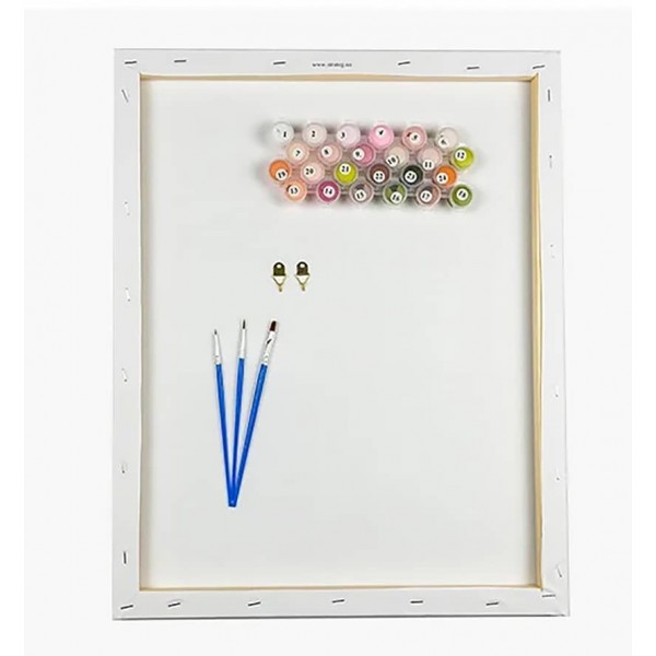 Картина за номерами Strateg ПРЕМІУМ  Ластівка восени з лаком розміром 50х40см, SY6031