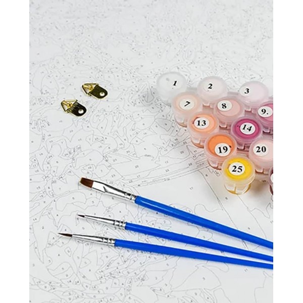 Картина за номерами Strateg ПРЕМІУМ  Ластівка восени з лаком розміром 50х40см, SY6031