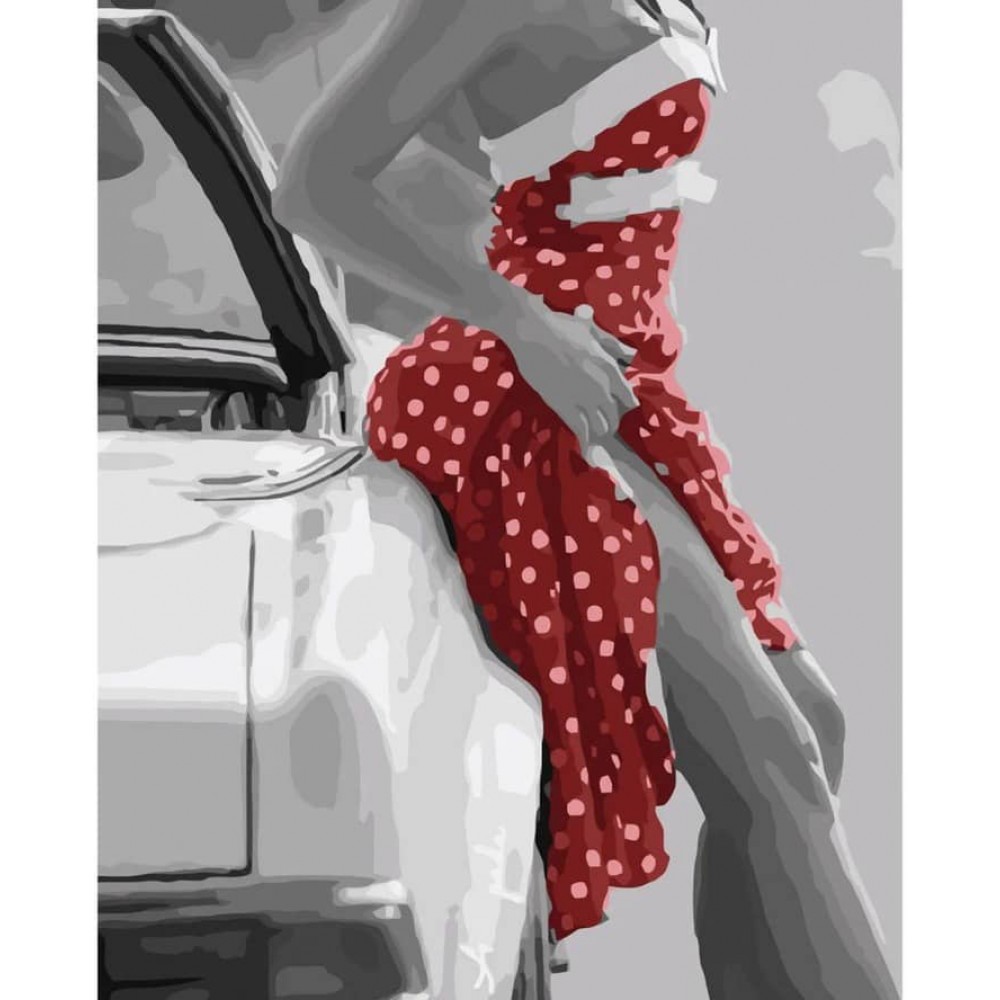 Картина за номерами Strateg ПРЕМІУМ Спокусливий горошок з лаком розміром 50х40см, SY6145