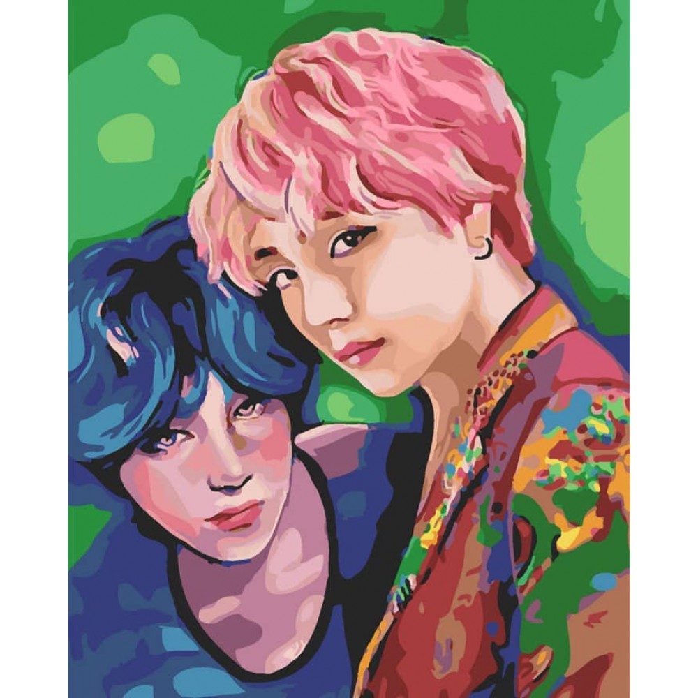 Картина за номерами Strateg ПРЕМІУМ Будь у тренді з лаком розміром 50х40см, SY6327