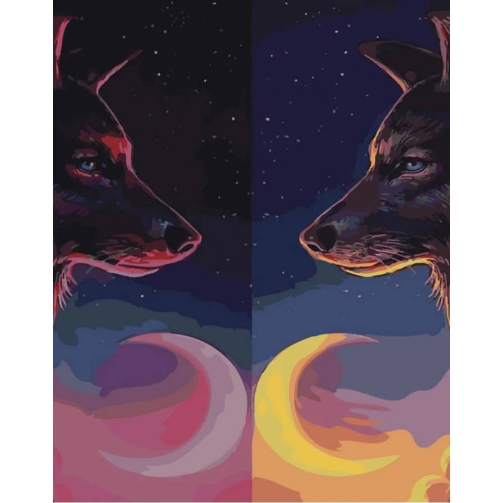 Картина за номерами Strateg ПРЕМІУМ Лови хвилю! з лаком розміром 50х40см, SY6513