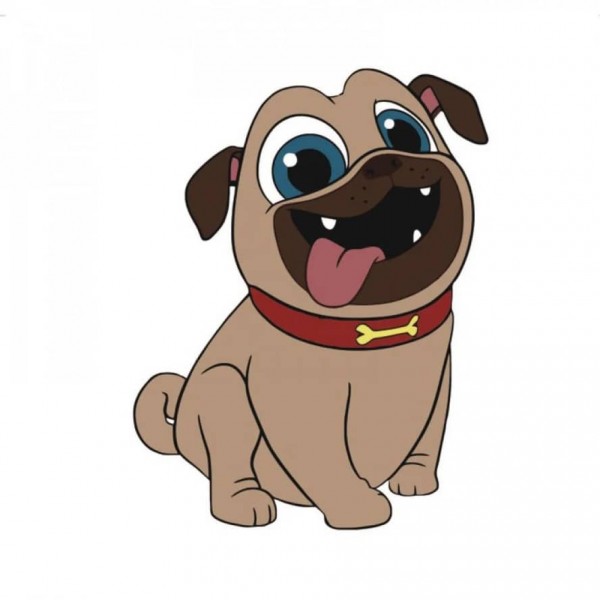 Картина за номерами Strateg ПРЕМІУМ Веселий песик з лаком розміром 30х30см, ES022