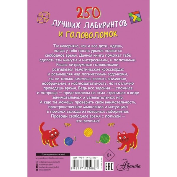 250 найкращих лабіринтів і головоломок (російською мовою)