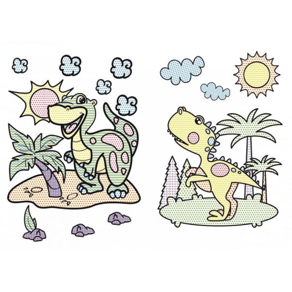 Великі водяні розмальовки. Динозаврики