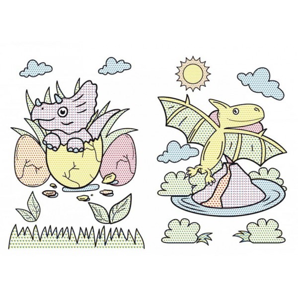 Великі водяні розмальовки. Динозаврики