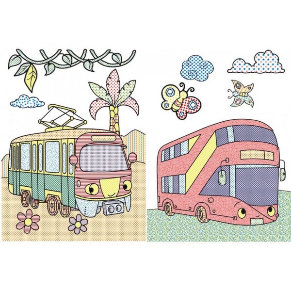 Великі водяні розмальовки. Пасажирський транспорт