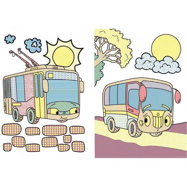 Великі водяні розмальовки. Пасажирський транспорт