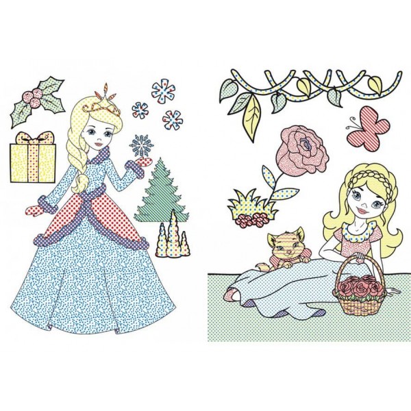 Великі водяні розмальовки. Подружки принцеси