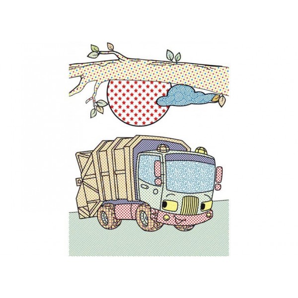 Великі водяні розмальовки. Вантажівочка