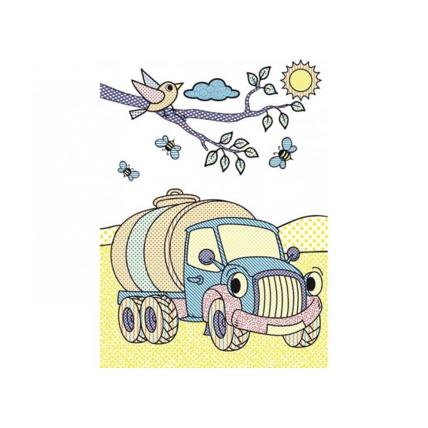 Великі водяні розмальовки. Вантажівочка