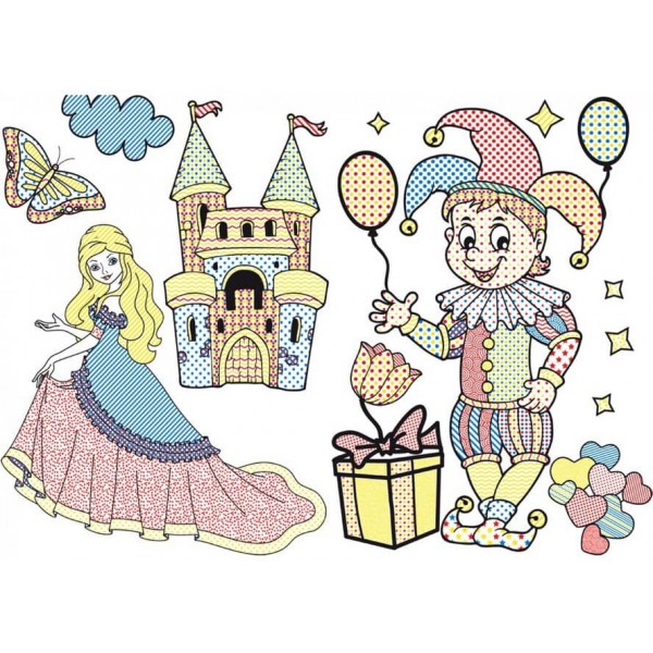 Великі водяні розмальовки. Замок принцеси