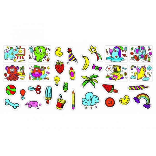 Чудо-розмальовки. 32 наліпки. Веселі прописи. Розвиваючі завдання. Мишка (російською мовою)