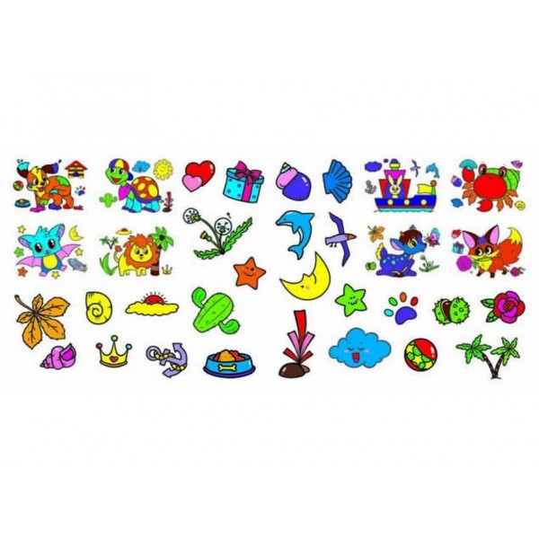 Чудо-розмальовки. 33 наліпки. Веселі прописи. Розвиваючі завдання. Летюча мишка (російською мовою)