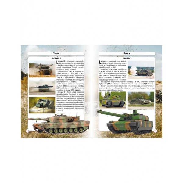 Світ навколо нас. Танки та бойові броньовані машини (українською мовою)