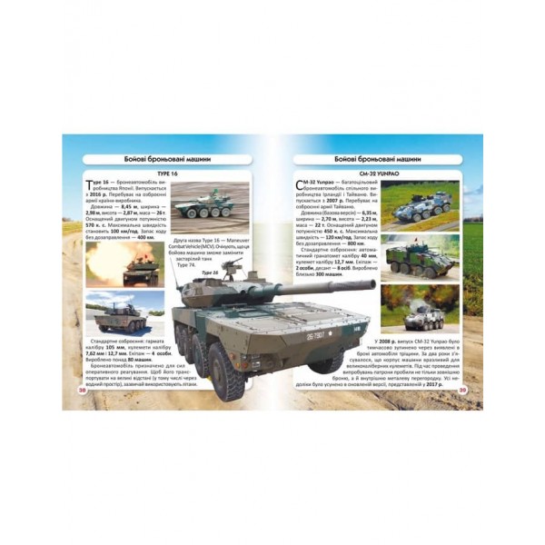 Світ навколо нас. Танки та бойові броньовані машини (українською мовою)