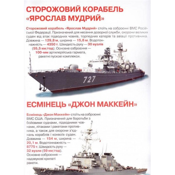 Велика книжка. Бойові кораблі (українською мовою)