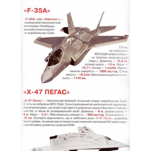 Велика книжка. Бойові літаки (українською мовою)