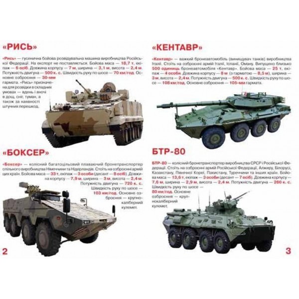 Велика книжка. Бойові машини (українською мовою)