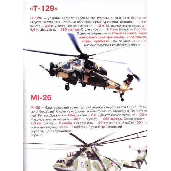 Велика книжка. Бойові вертольоти (українською мовою)