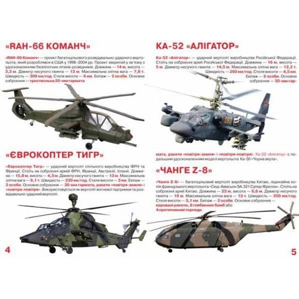 Велика книжка. Бойові вертольоти (українською мовою)