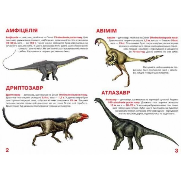 Велика книжка. Динозаври (код 271-1) (українською мовою)