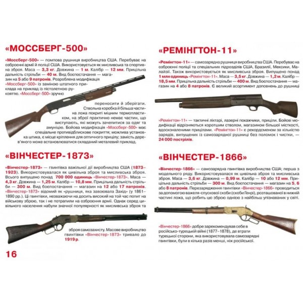 Велика книжка. Гвинтівки, карабіни, рушниці (українською мовою)