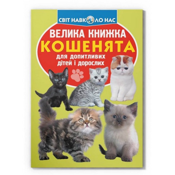 Велика книжка. Кошенята (українською мовою)