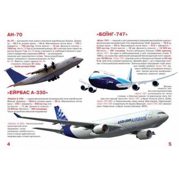 Велика книжка. Літаки (українською мовою)