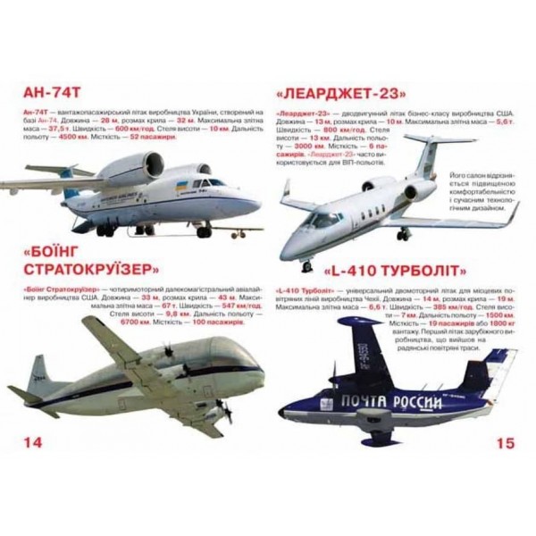 Велика книжка. Літаки (українською мовою)