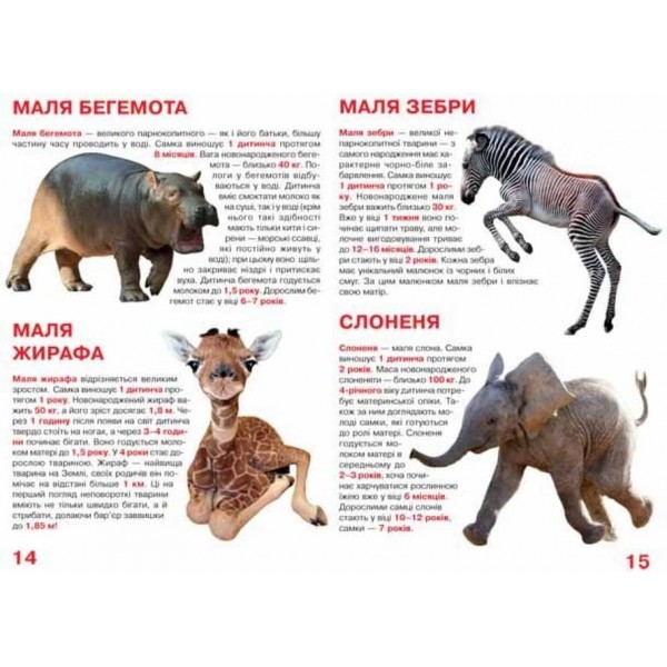 Велика книжка. Малята тварин (українською мовою)