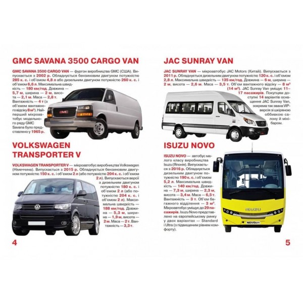 Велика книжка. Мікроавтобуси і фургони (українською мовою)