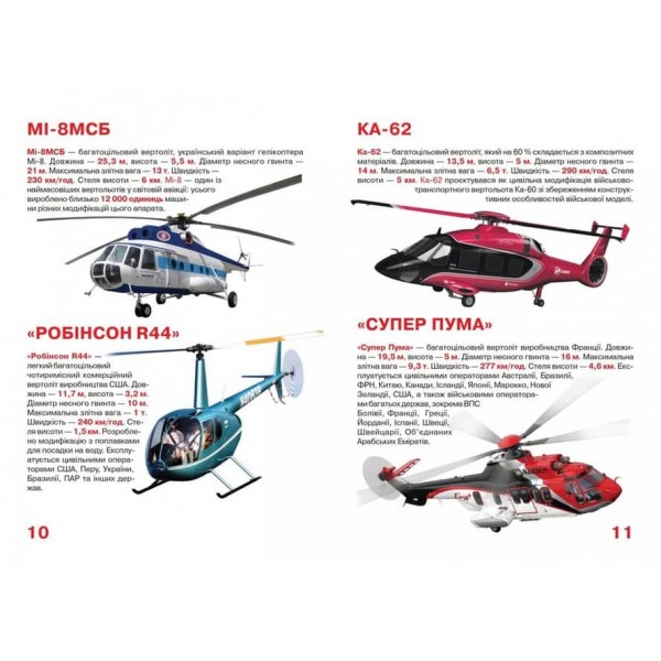 Велика книжка. Вертольоти (українською мовою)