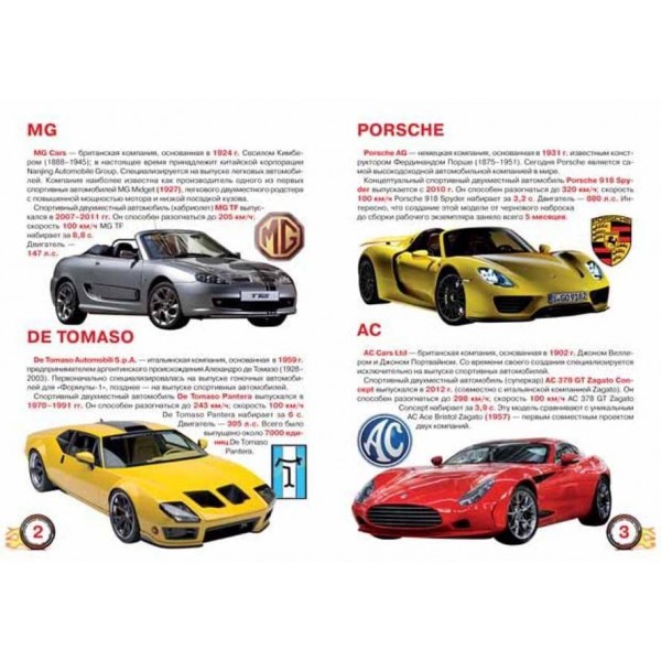 Велика книга. Спортивні автомобілі (російською мовою)