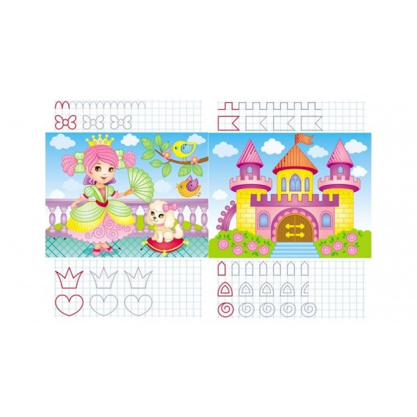 Для дівчаток. Багаторазові прописи (російською мовою)