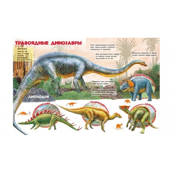 Моя перша книжка. Про динозаврів (російською мовою)