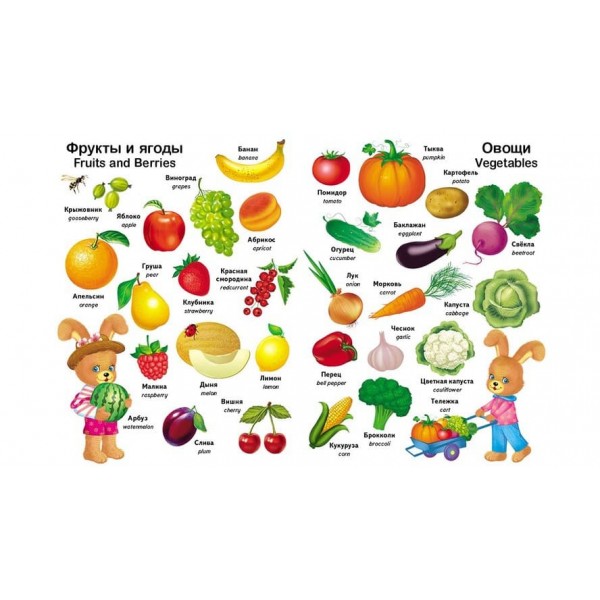 Перші слова малюка + англійська (російською мовою)