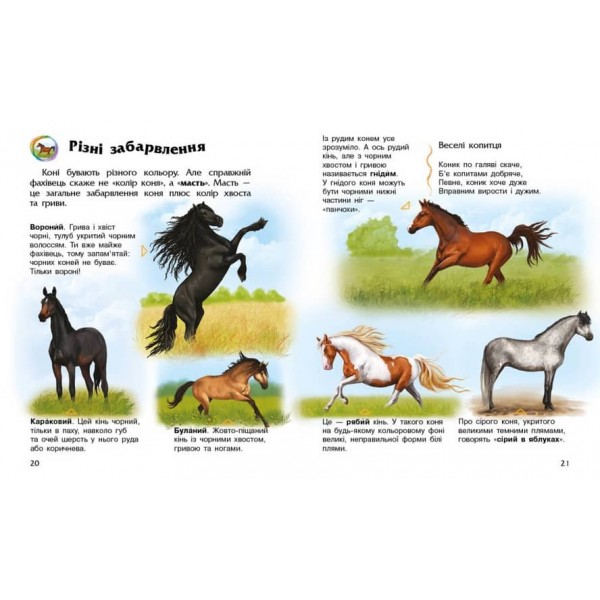 Коні. Енциклопедія дошкільника (українською мовою)