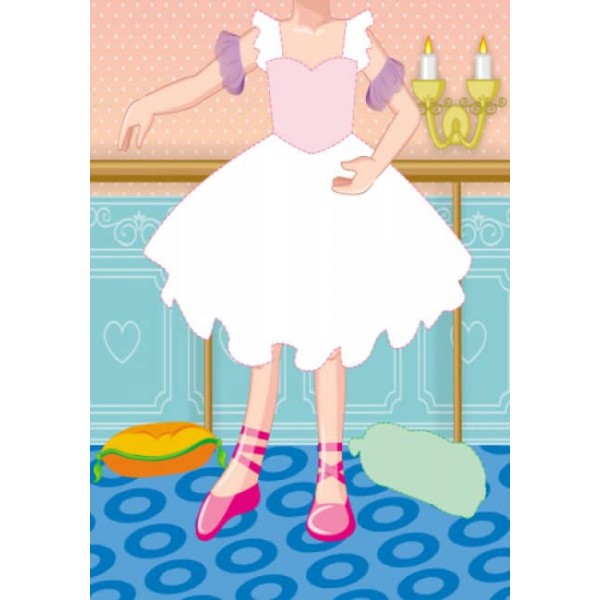 Одягни ляльку. Принцеса. Фарбувалка + наліпки