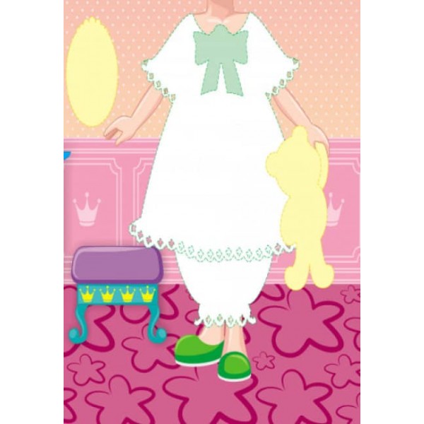 Одягни ляльку. Принцеса. Фарбувалка + наліпки