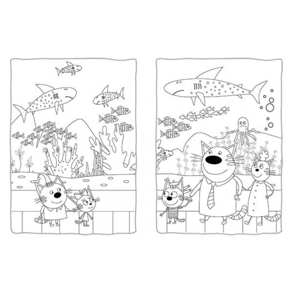 Пригодницькі розмальовки. Три коти. Нумо до справи!