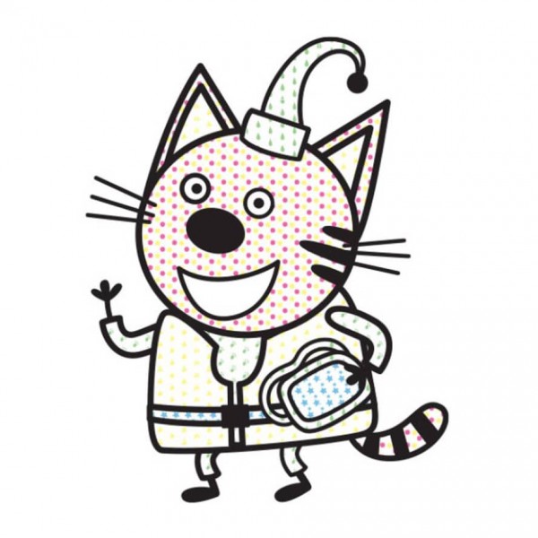 Кольоровий БУЛЬ. Три Коти. Море (українською мовою)