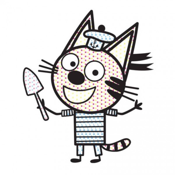 Кольоровий БУЛЬ. Три Коти. Пляж (українською мовою)