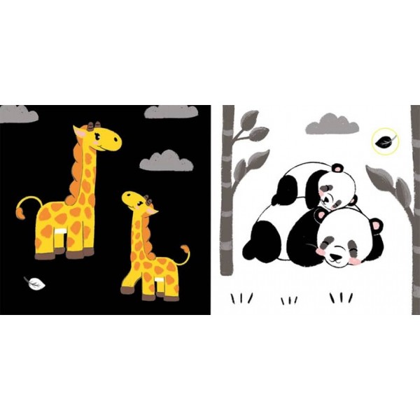 Мама і маля. Моя контрастна книжка (українською мовою)