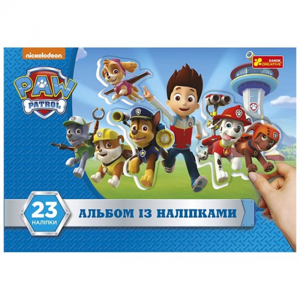 Альбом з наліпками «Щенячий патруль»