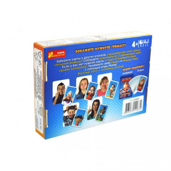 Настільна карткова гра MІMІQ (російською мовою)
