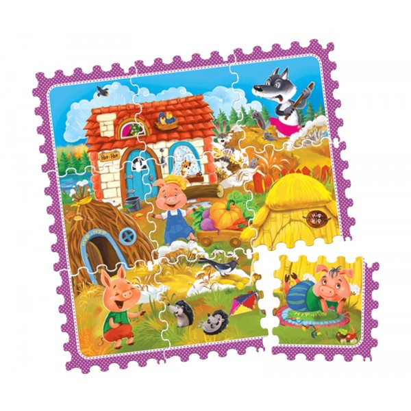 Троє поросят (казка-пазл)