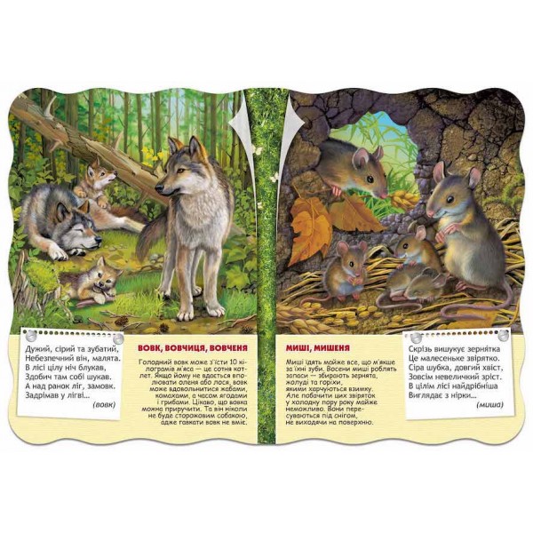  Малятко-розумнятко. Лісові тварини