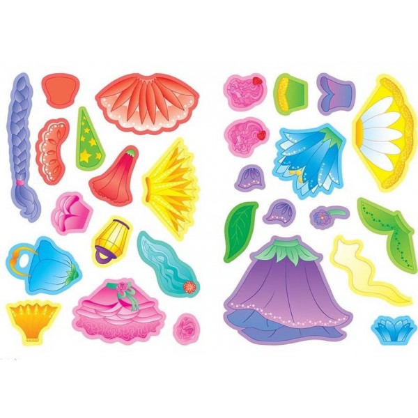 Аплікації-наліпки. Феї (українською мовою)