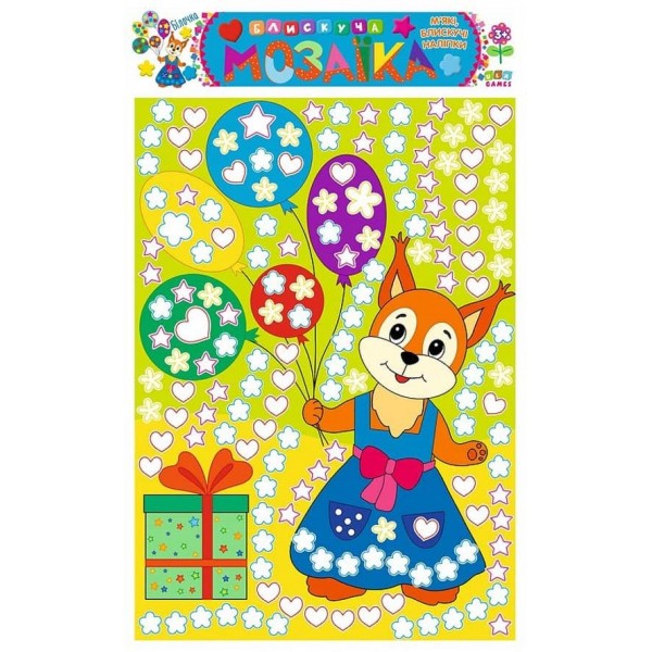 Блискуча мозаїка. Білочка (з наліпками)