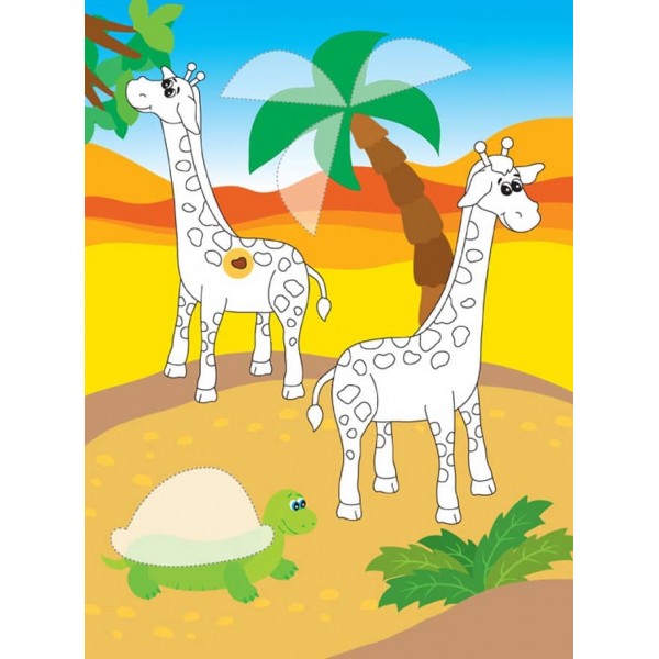 Читаємо. Клеїмо. Малюємо. Розумний жирафчик